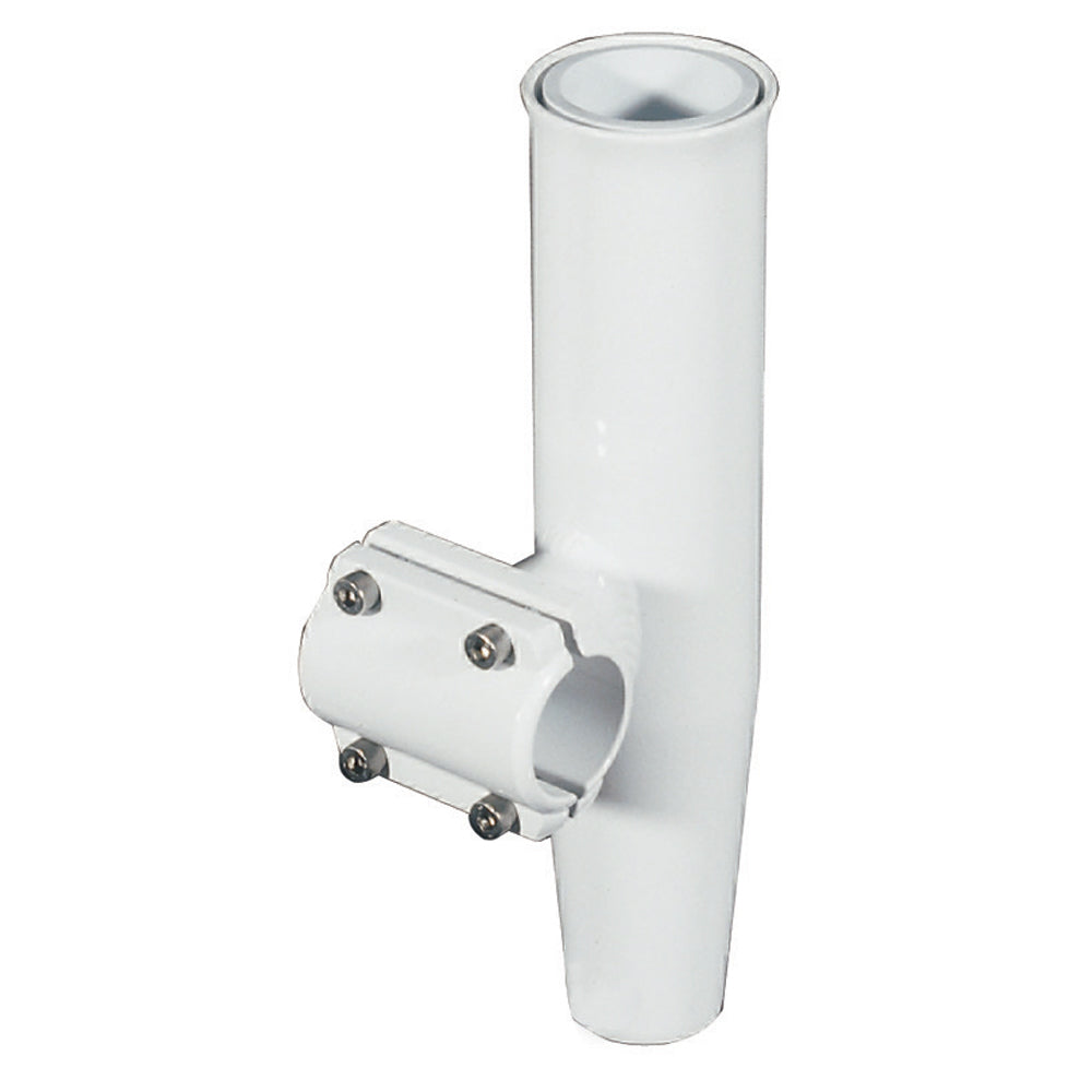 Lee&#39;s Clamp-On Rod Holder - White Aluminum - Horizontal Mount - Fits 1.660&quot; O.D. Pipe [RA5203WH]