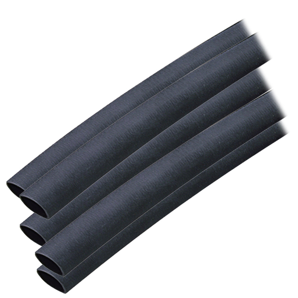 Ancor Adhesive Lined Heat Shrink Tubing (ALT) - 3/8&quot; x 12&quot; - 5-Pack - Black [304124]