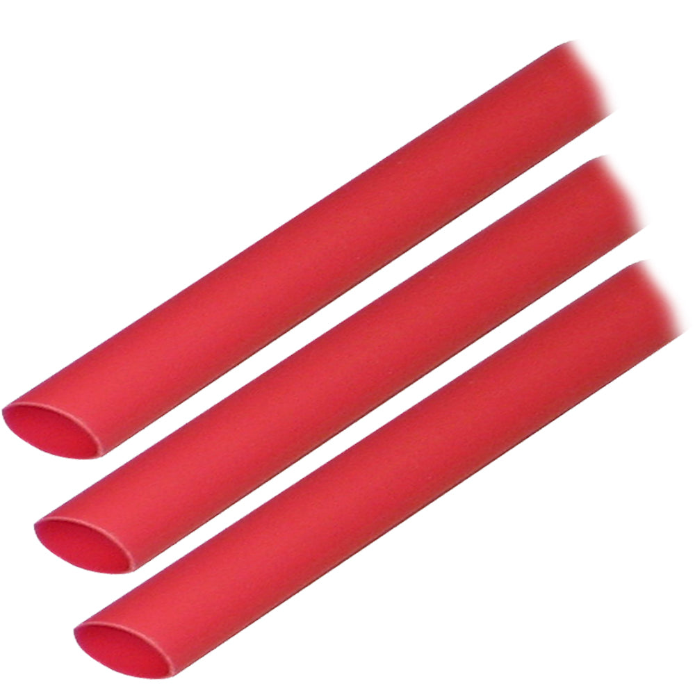 Ancor Adhesive Lined Heat Shrink Tubing (ALT) - 3/8&quot; x 3&quot; - 3-Pack - Red [304603]