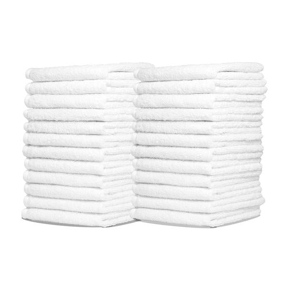 Royal 100% Pure White Terry Cotton Rags EACH - 14 x 17 Commercial Grade and Absorbent