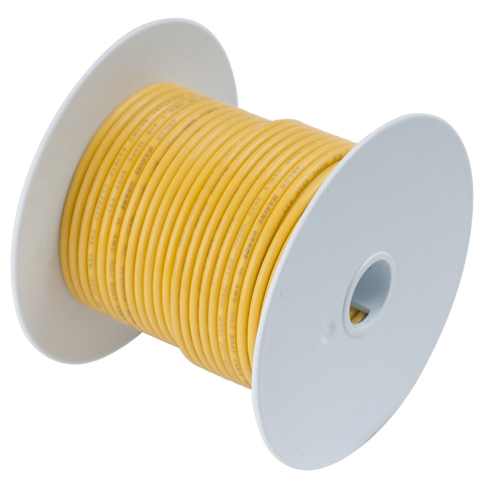 Ancor Yellow 18 AWG Tinned Copper Wire - 35&#39; [181003]