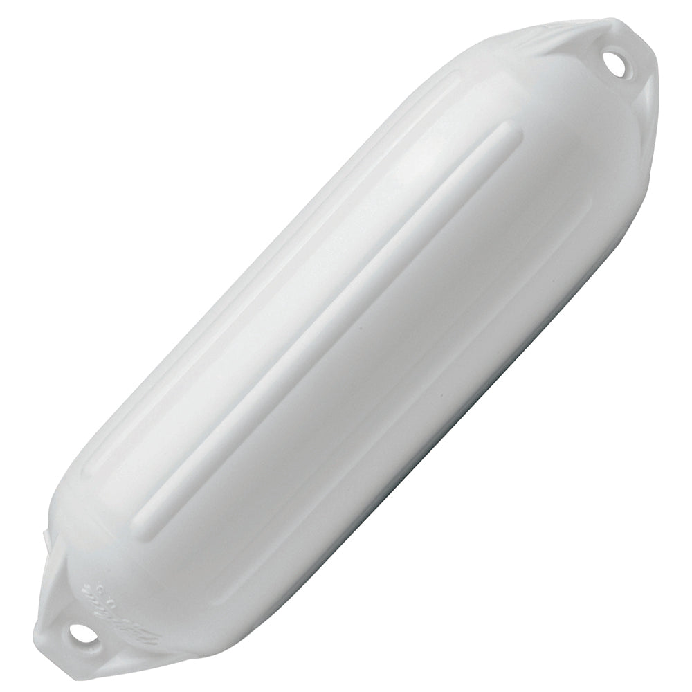 Polyform NF-4 Heavy Duty Twin Eye Fender 6.4&quot; X 21.6&quot; - White [NF-4 WHITE]