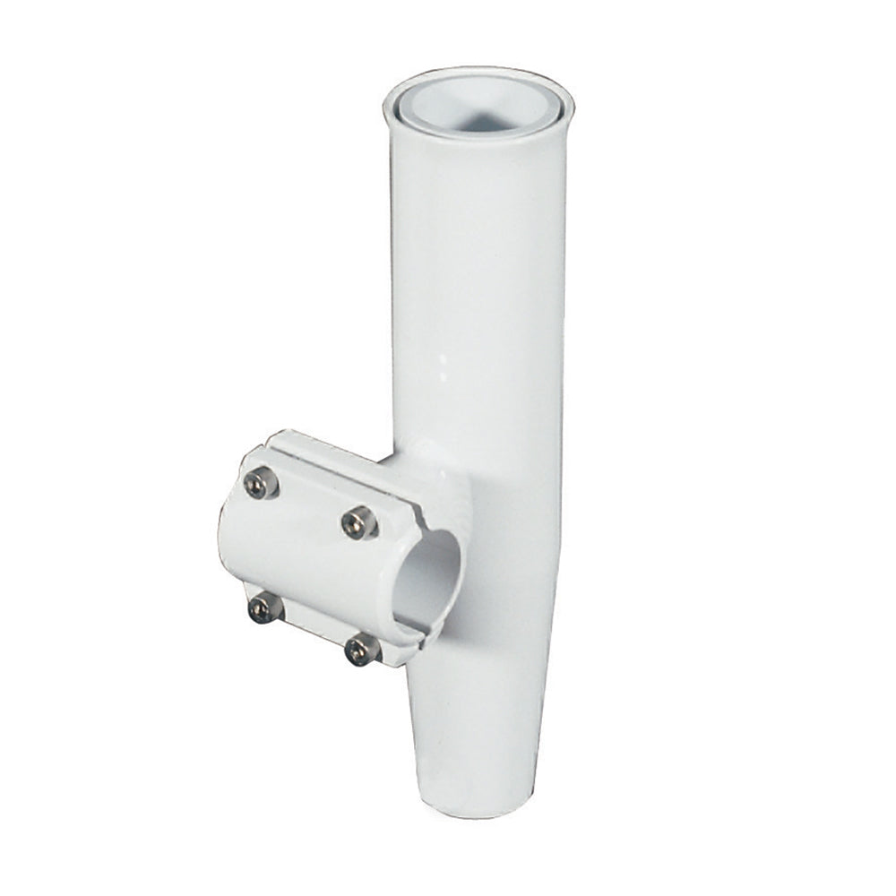 Lee&#39;s Clamp-On Rod Holder - White Aluminum - Horizontal Mount - Fits 1.900&quot; O.D. Pipe [RA5204WH]