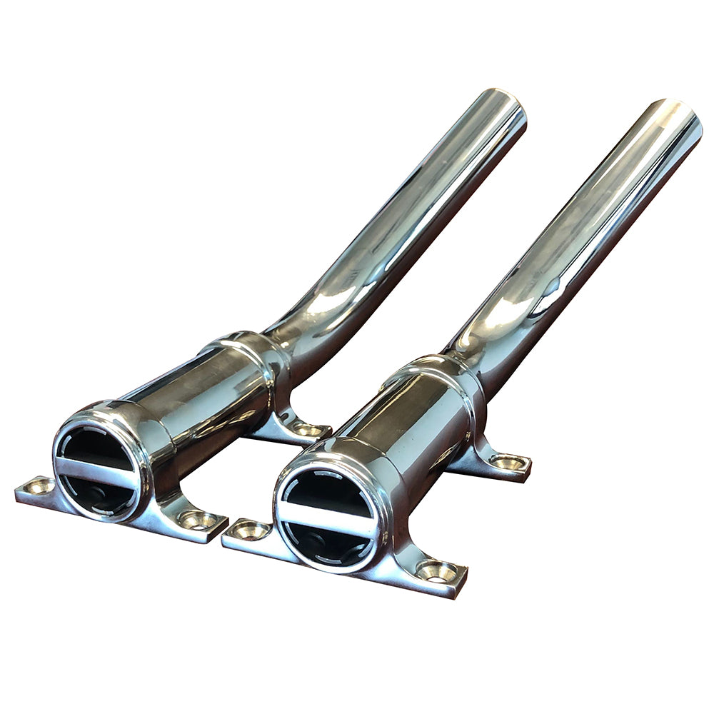 Tigress Side Mount Outrigger Holders - Fabricated 304 S.S. - 1-1/8&quot; I.D.-Pair [88504]