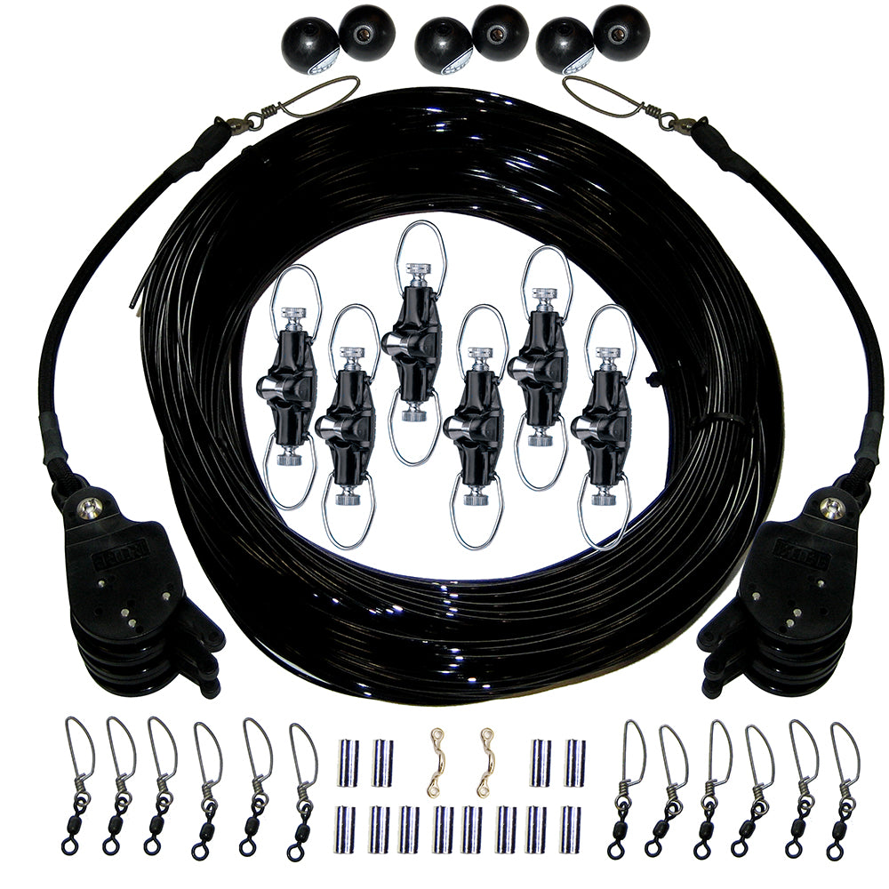 Rupp Triple Rigging Kit W/Lok-Ups &amp; Nok-Outs - 520&#39; Black Mono Cord [CA-0160-MO]