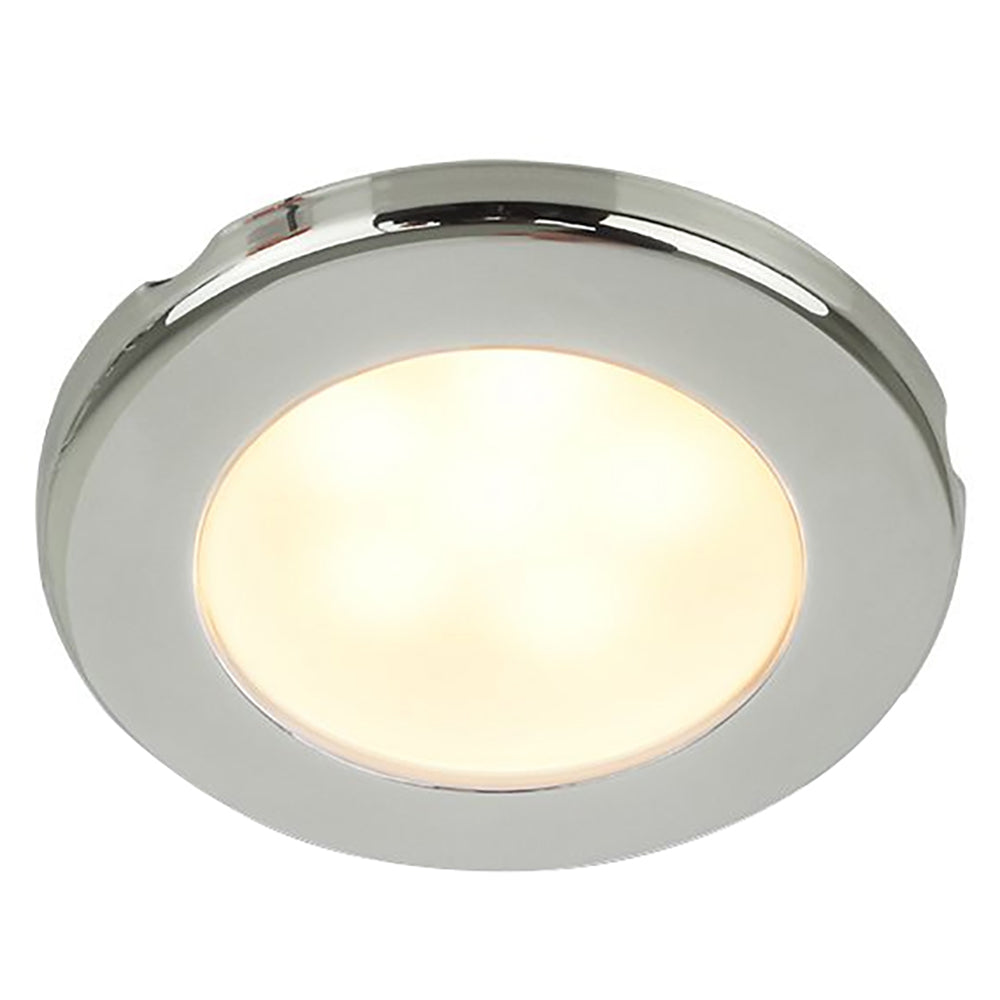 Hella Marine EuroLED 75 3&quot; Round Screw Mount Down Light - Warm White LED - Stainless Steel Rim - 24V [958109121]