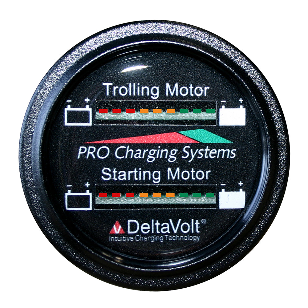 Dual Pro Battery Fuel Gauge - Marine Dual Read Battery Monitor - 12V/36V System - 15 Battery Cable [BFGWOM1536V/12V]