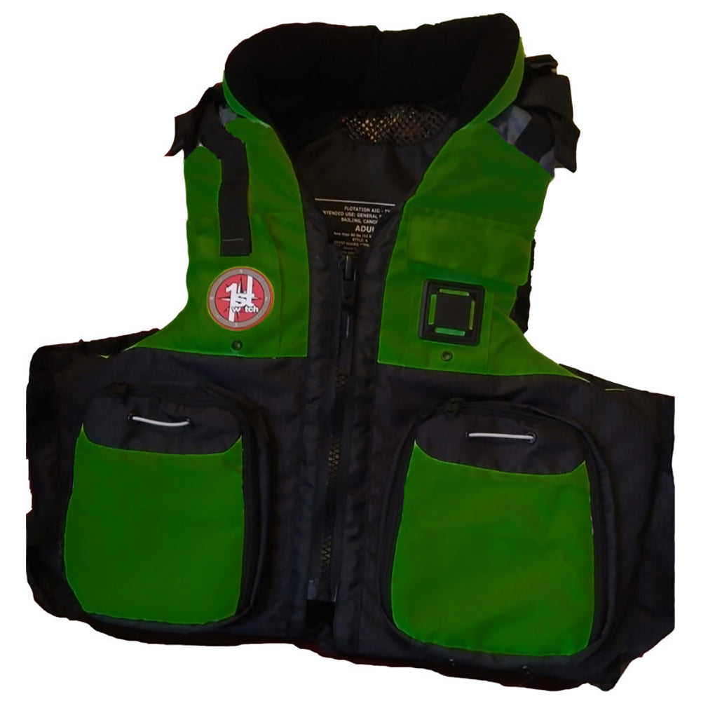 First Watch AV-800 Four Pocket Flotation Vest - OD Green - Small to Medium [AV-800-GN-S/M]