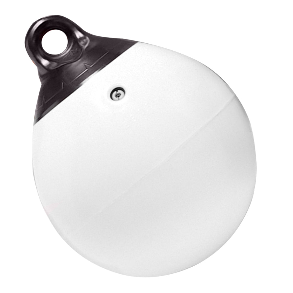 Taylor Made 15&quot; Tuff End Inflatable Vinyl Buoy - White [1146]