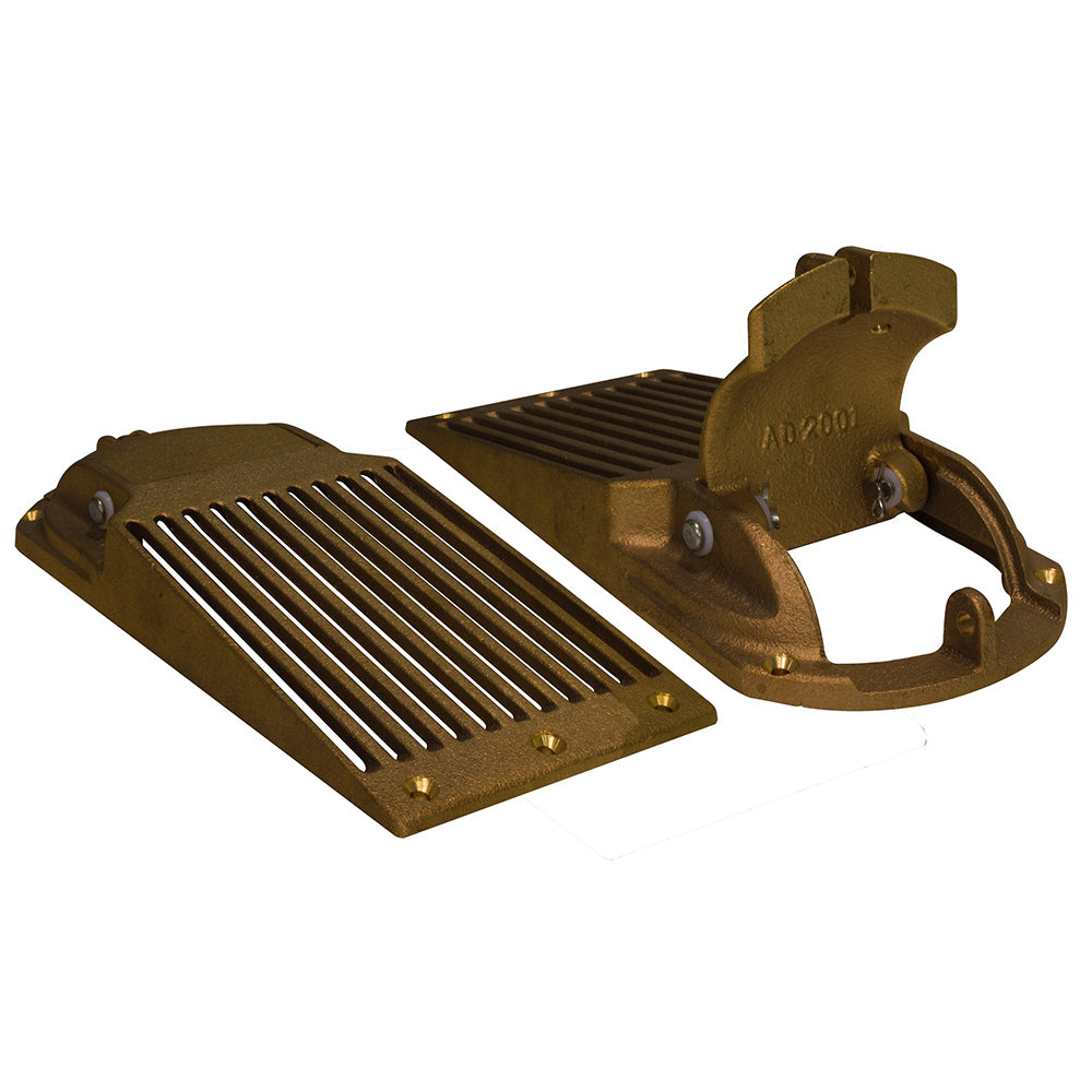 GROCO Bronze Slotted Hull Scoop Strainer w/Access Door f/Up to 2&quot; Thru Hull [ASC-2000]