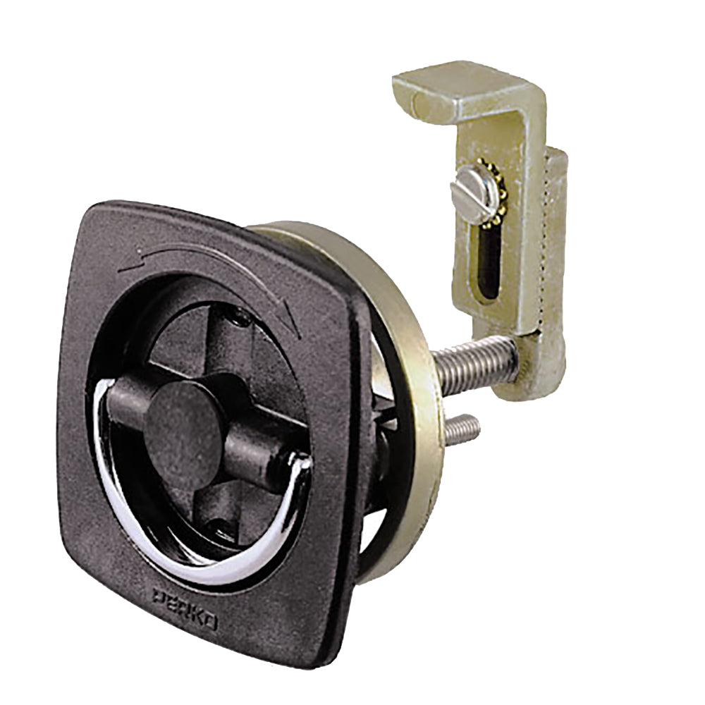 Perko Flush Latch - Non-Locking - 2.5&quot; x 2.5&quot; w/Offset Adjustable Cam Bar [0932DP2BLK]