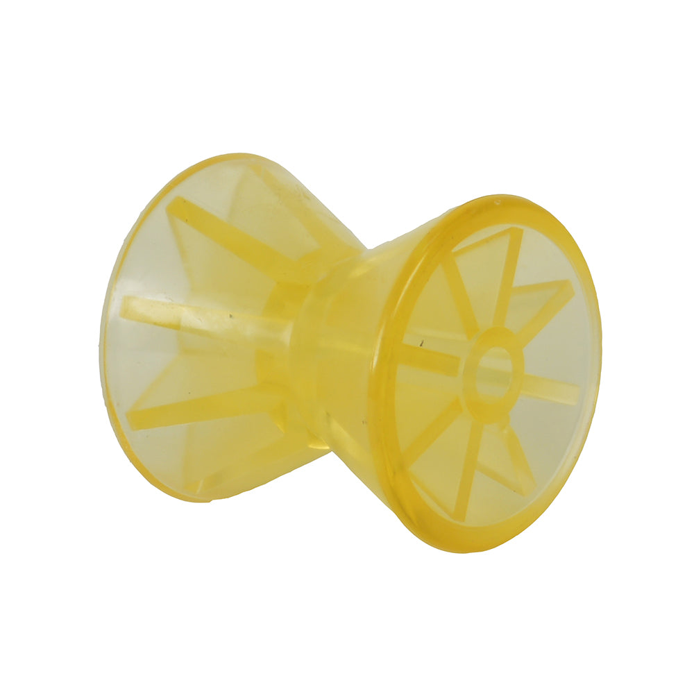 C.E. Smith Bow Roller - Yellow PVC - 4&quot; x 1/2&quot; ID [29543]