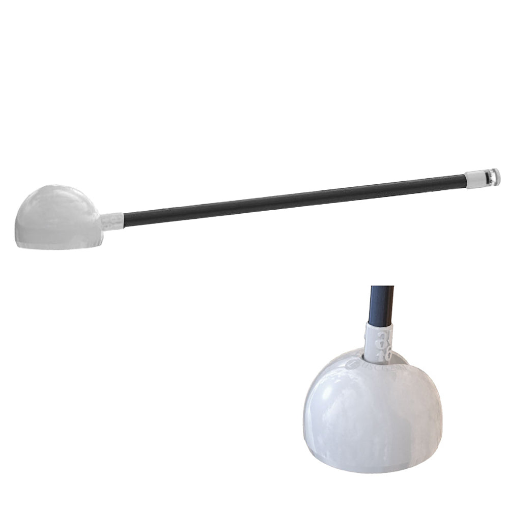 Lumitec Contour Anchor Light - 12" - Black Shaft White Base [101585]