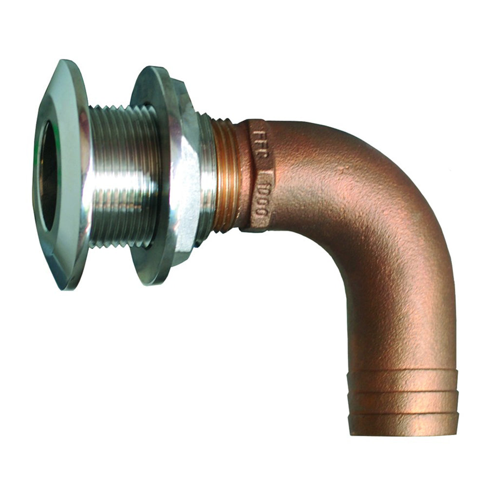 GROCO 3/4&quot; 90 Degree Hose Thru-Hull Fitting [HTHC-750-S]