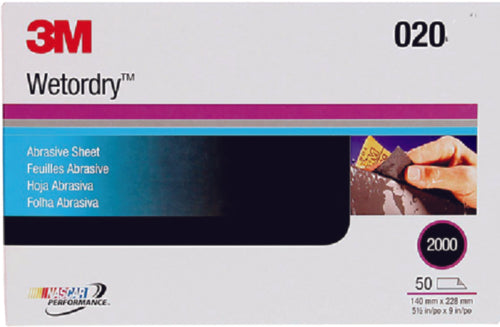 3M Imperial Wet Or Dry™ Paper Sheets, 9&quot; x 11&quot; Grade 1500