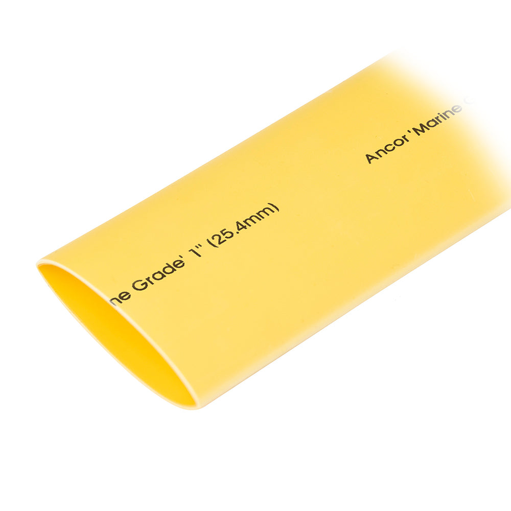 Ancor Heat Shrink Tubing 1&quot; x 48&quot; - Yellow - 1 Pieces [307948]
