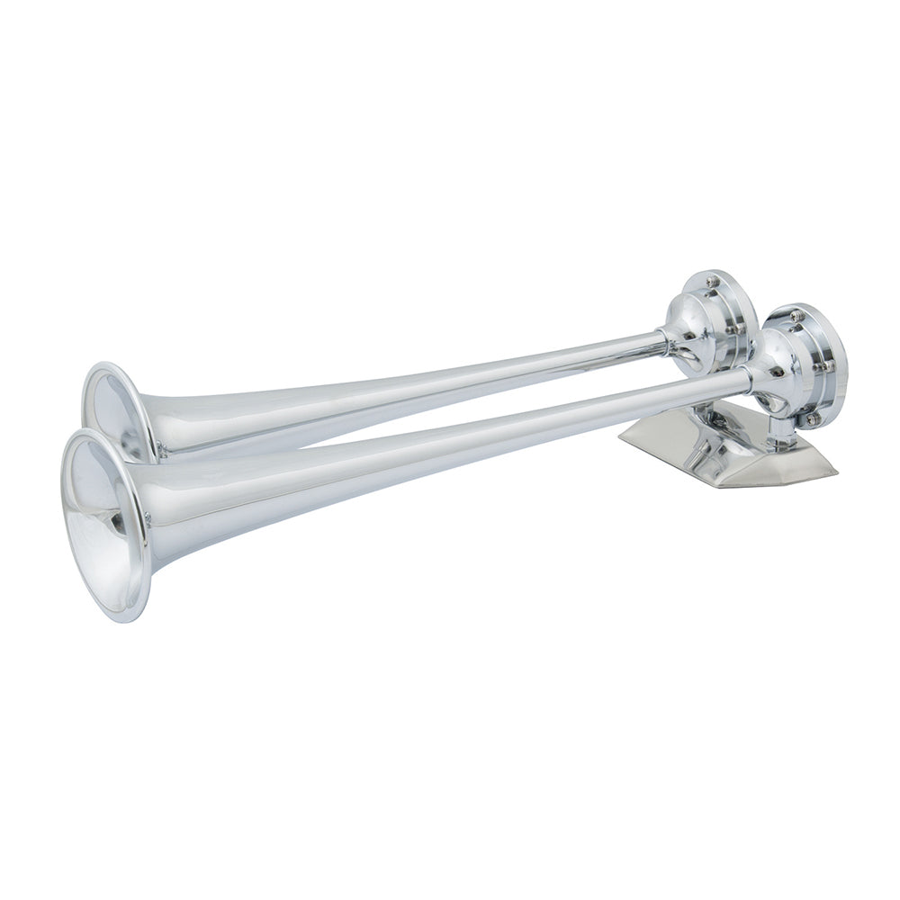 Marinco 24V Chrome Plated Dual Trumpet Air Horn [10624]