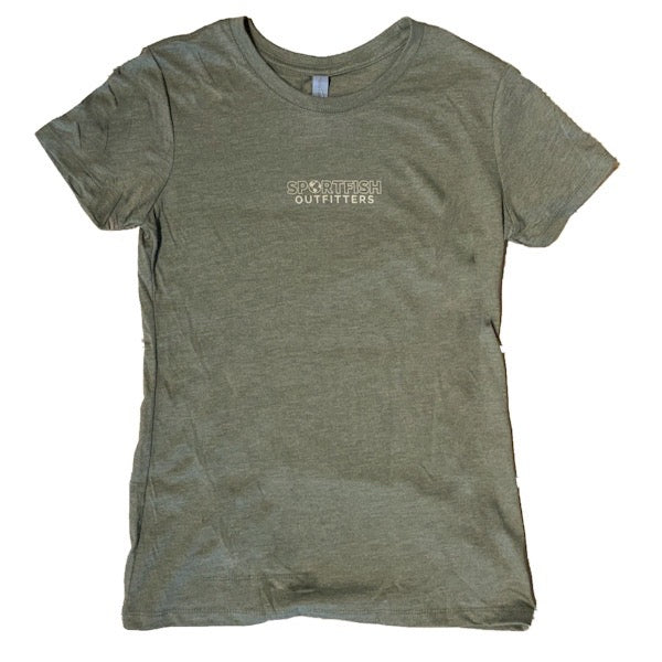 Sportfish Outfitters Women's Military Green Boats Shirt
