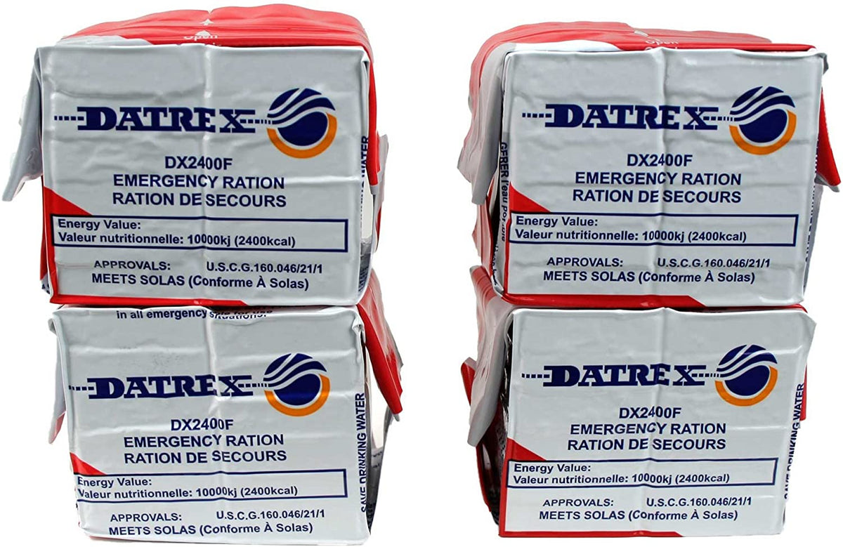 DATREX Emergency Food Ration Bars for Disaster or Survival, 2400 Calories per Pack - 12 Bars per pack
