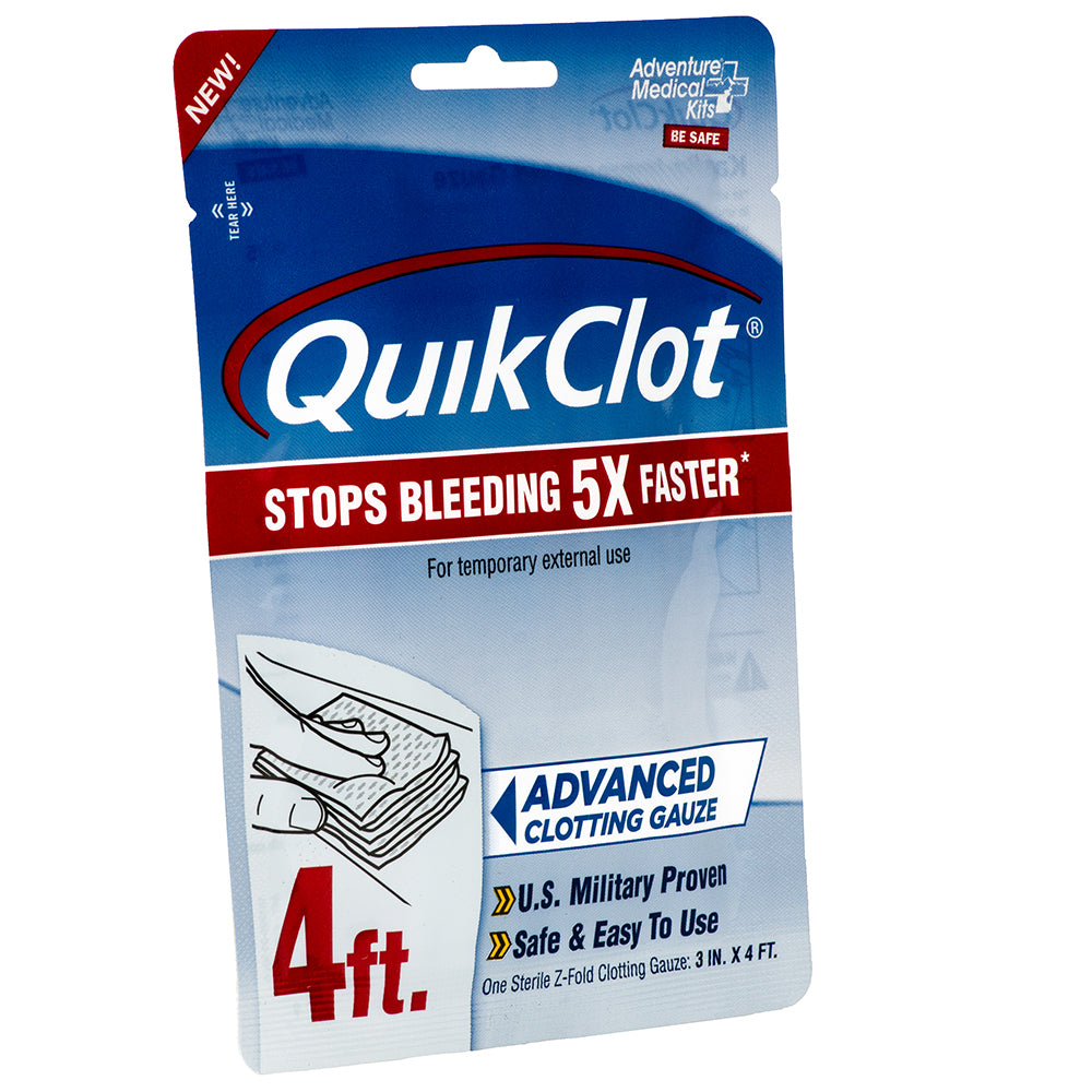 Adventure Medical QuikClot Gauze 3" x 4 [5020-0026]