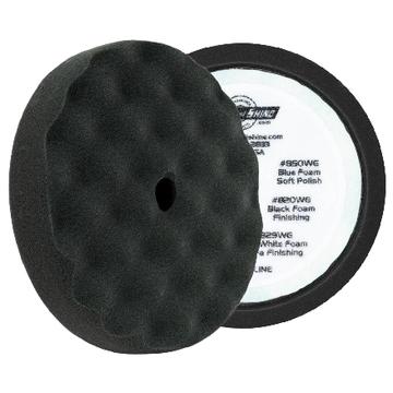 8&quot; Black Foam Polishing Waffle Pad - 2 pack