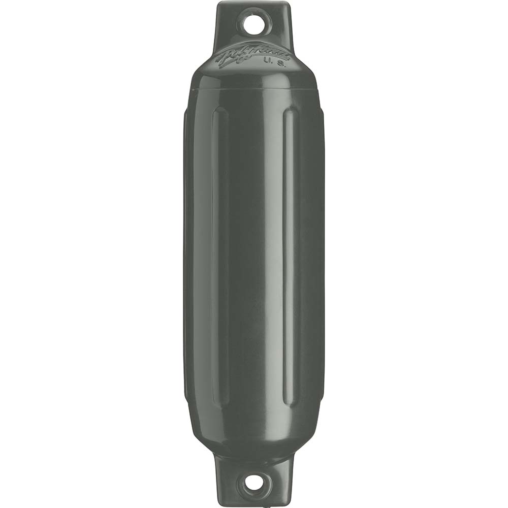 Polyform G-1 Twin Eye Fender 3.5&quot; x 12.8&quot; - Graphite [G-1-GRAPHITE]