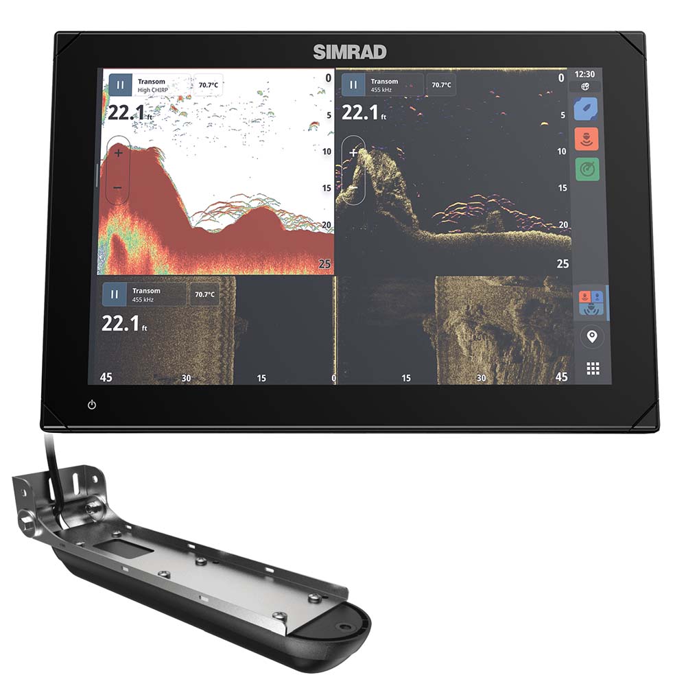Simrad NSX 3012 12&quot; Combo Chartplotter  Fishfinder w/Active Imaging 3-in-1 Transducer [000-15367-001]