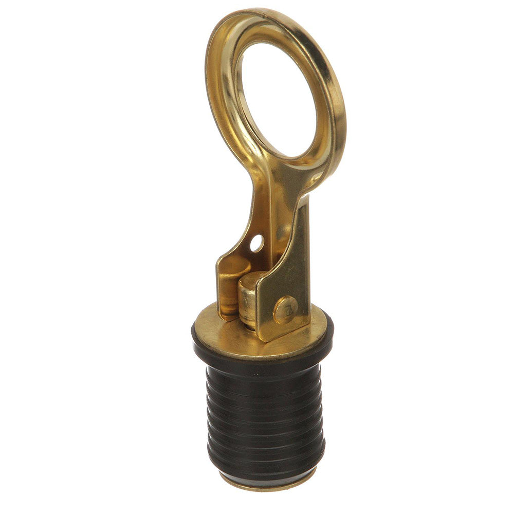 Attwood Snap-Handle Brass Drain Plug - 1&quot; Diameter [7524A7]