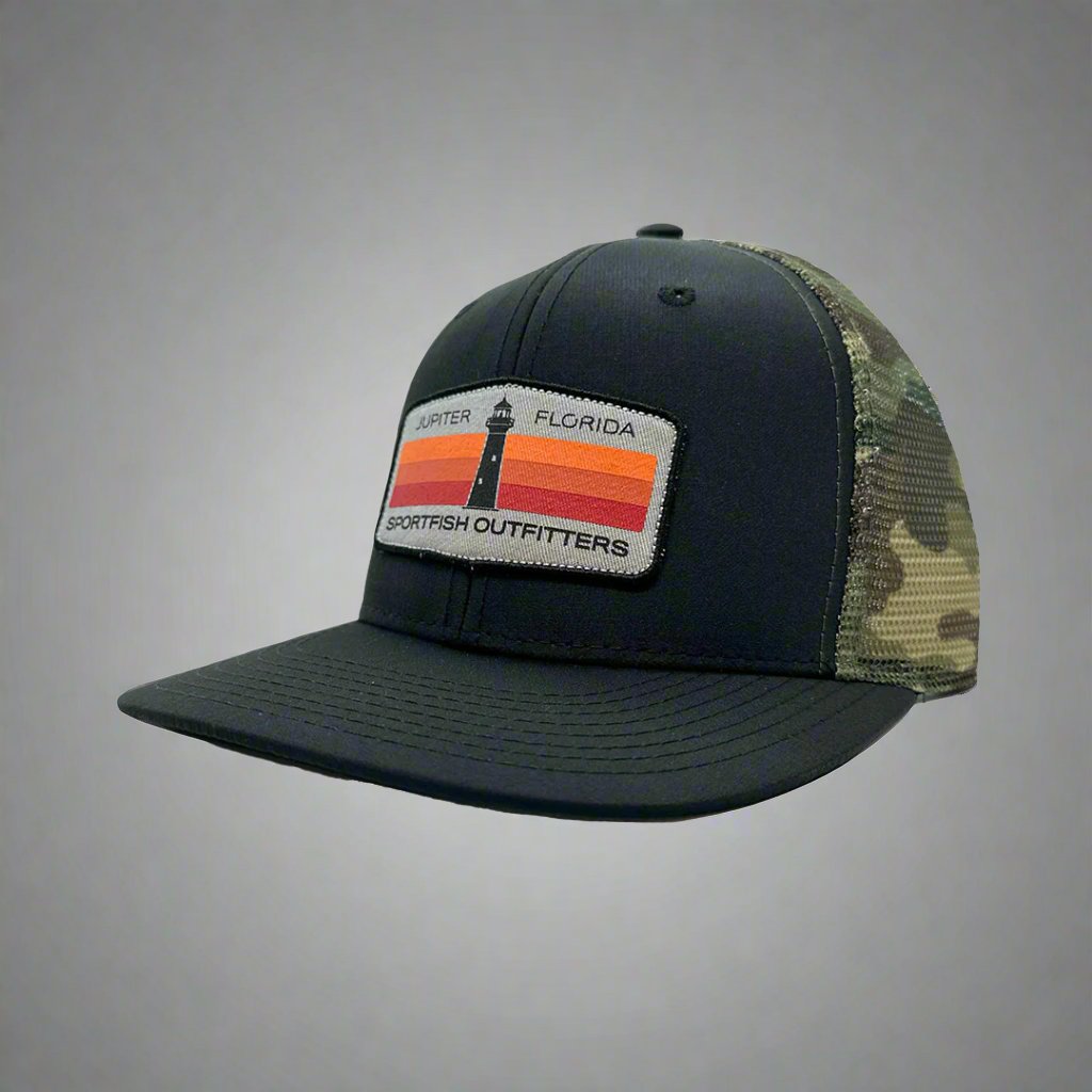 Lighthouse Hat Black / Camo UV Lite