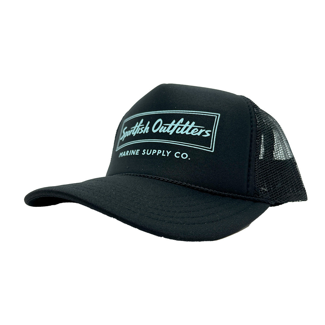 Sportfish Outfitters Classic Trucker Hat Black