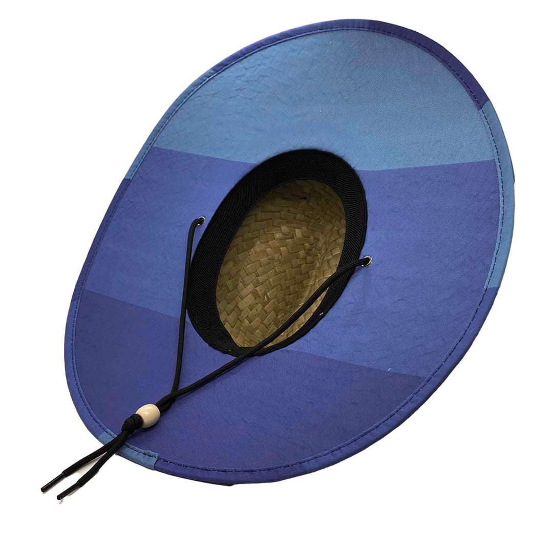 Jupiter Lighthouse Straw Hat - Blue Stripes