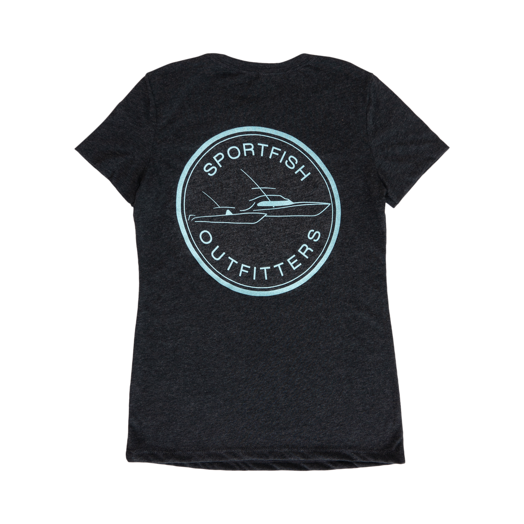 Sportfish Outfitters Women's Vintage Black Shirt