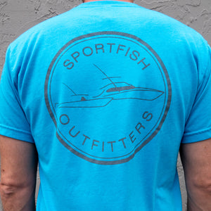 Sportfish Outfitters Super Soft Mens Caribbean Blue Shirt