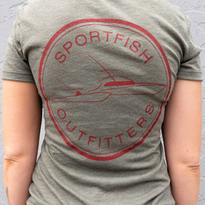 Sportfish Outfitters Super Soft Women's Olive Green Shirt