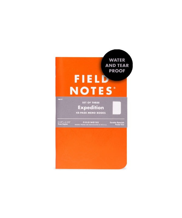 Field Notes: Expedition 3-Pack (waterproof)