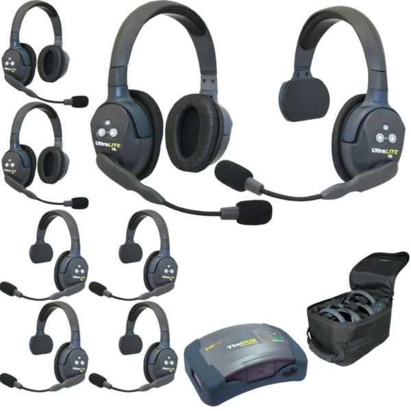 Eartec Wireless UltraLITE Headsets - HUB System