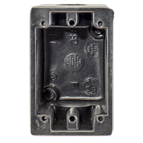 Hubbell Black Wallplate Box