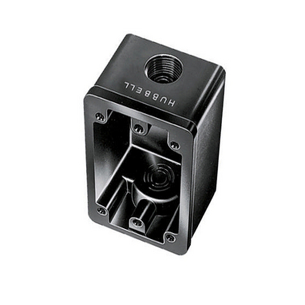 Hubbell Black Wallplate Box