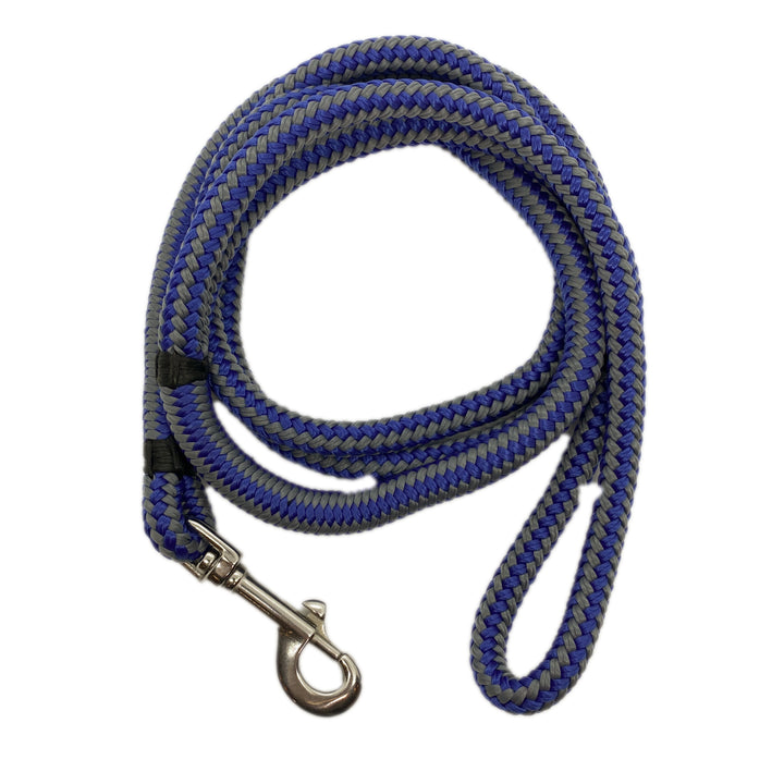 Dock Line Dog Leash Blue/Gray w/SS Clasp