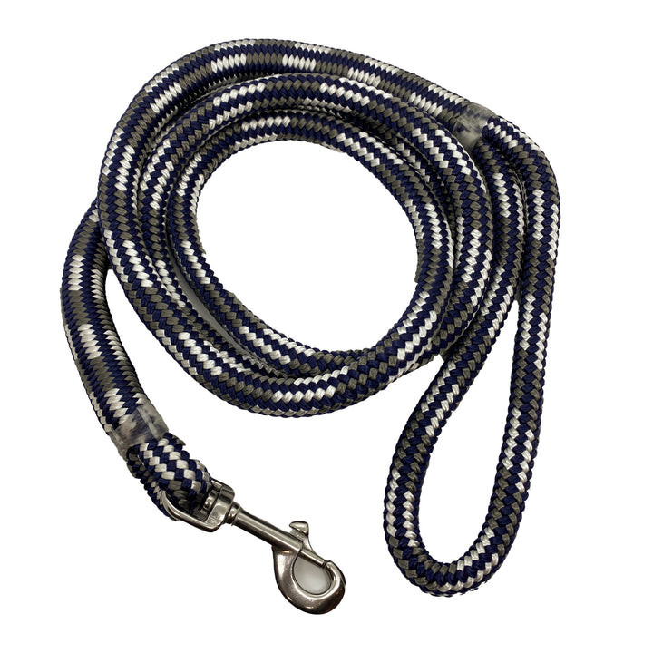 Dock Line Dog Leash Navy/Grey/White