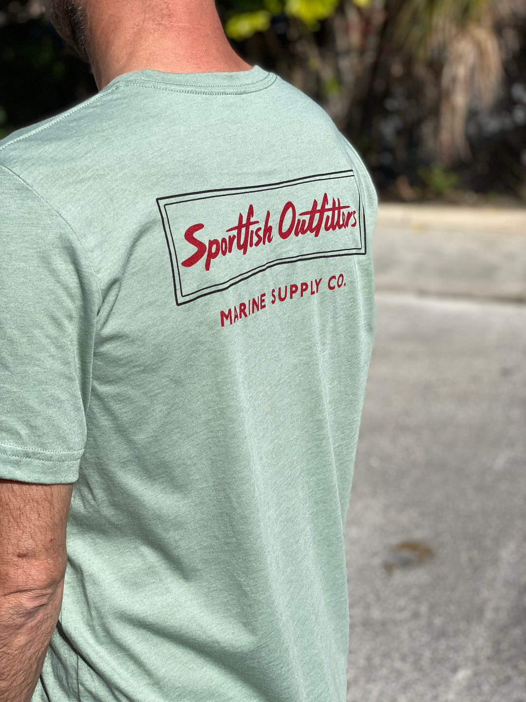 Classic Supply Co Tee - Heather Sage