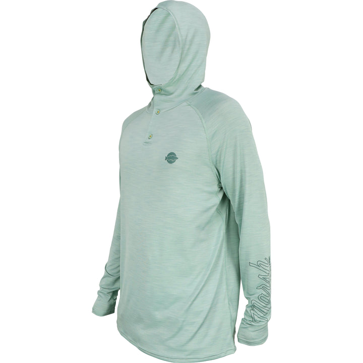 Marsh Wear Moonstone Heather Wetland Hooded Sun Shirt