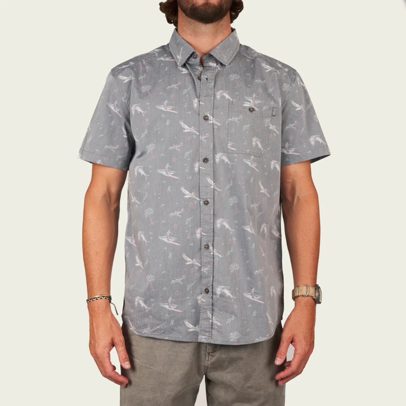 Marsh Wear SS 2.0 Button Up Charcoal