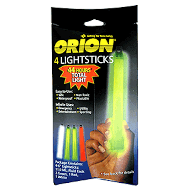 Lightsticks - 4-Pack Includes 2-Green, 1-White & 1-Red