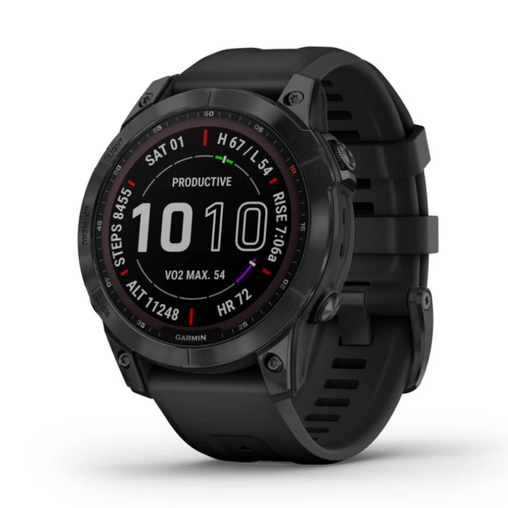 fēnix® 7 Sapphire Solar Black Titanium with Black Band