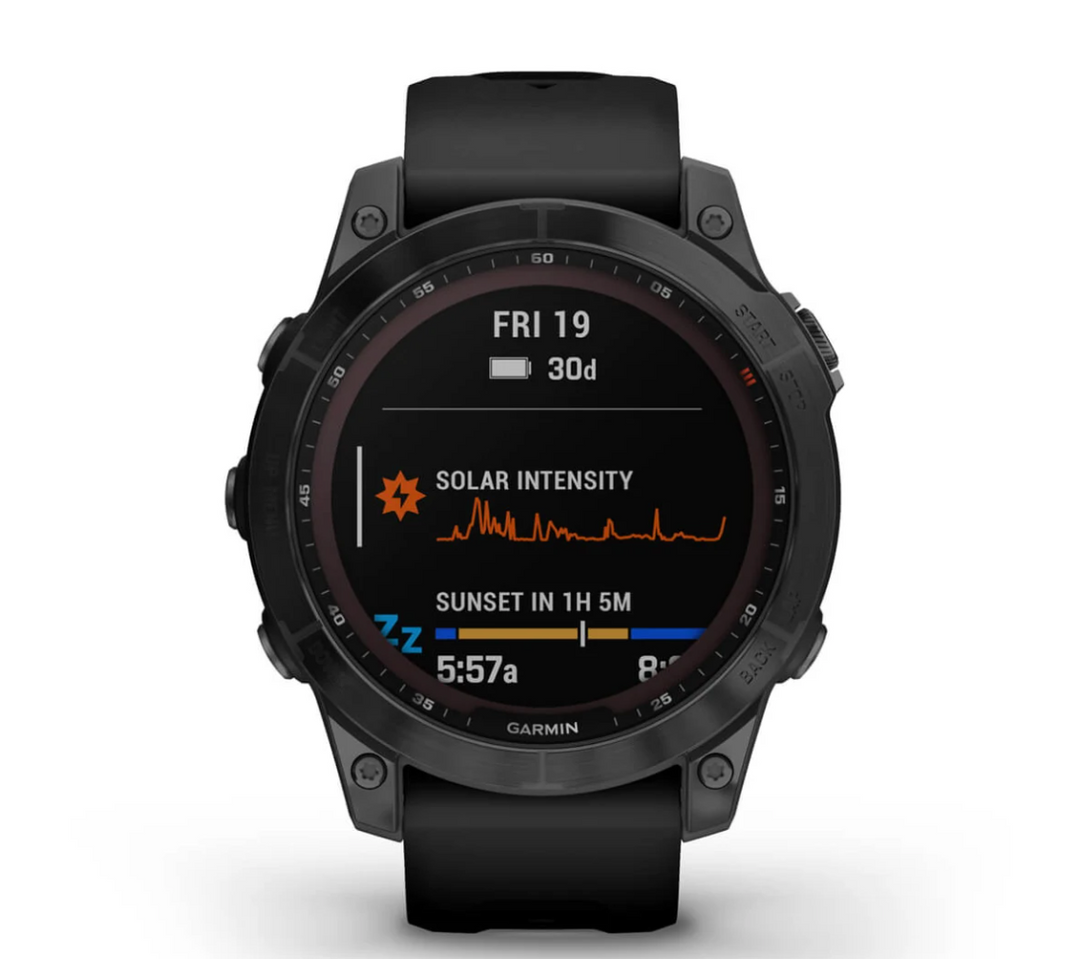 fēnix® 7 Sapphire Solar Black Titanium with Black Band