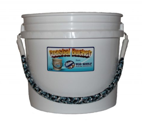 Coastal Bucket Heavy Duty Rope Handled 3.5 Gallon Bucket