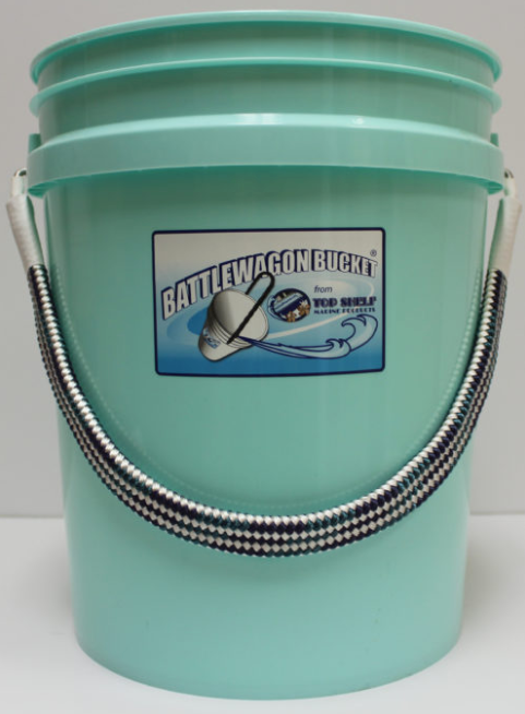 Battlewagon Bucket - 5 Gallon Blue with White Rope Handle [Bucket-Blue-White]  - $44.99 : America Go Fishing Online Store, New Fishing and Diving  Adventures Start Here