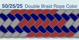 7/8" Custom Dock Lines Double Braid Nylon