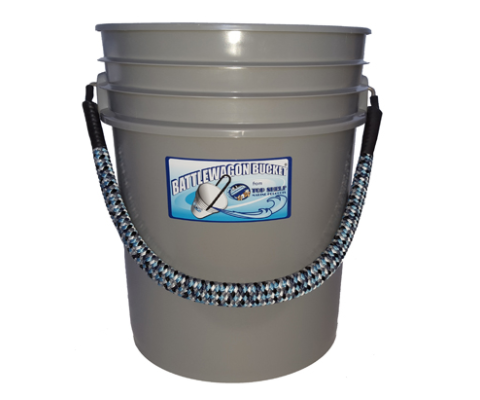 Shurhold 5 Gallon White Bucket Kit - Includes Bucket, Caddy, Grate Seat